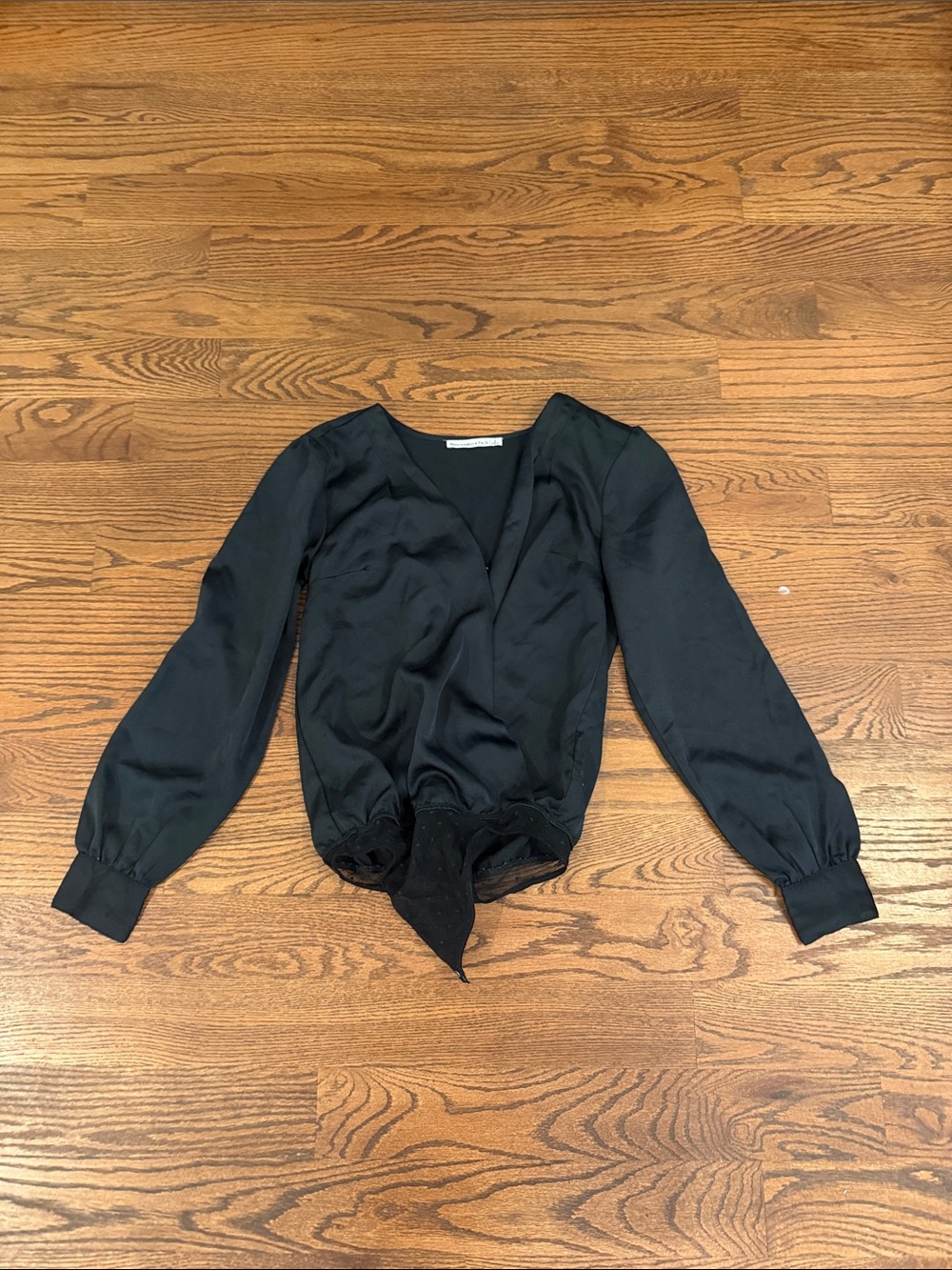 Black Long-Sleeve Bodysuit  - Women’s